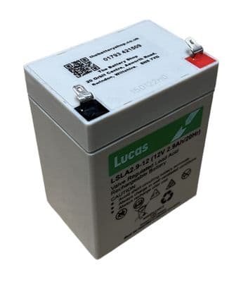 LSLA2.9-12 Lucas VRLA AGM Standby Battery 12v 2.9Ah