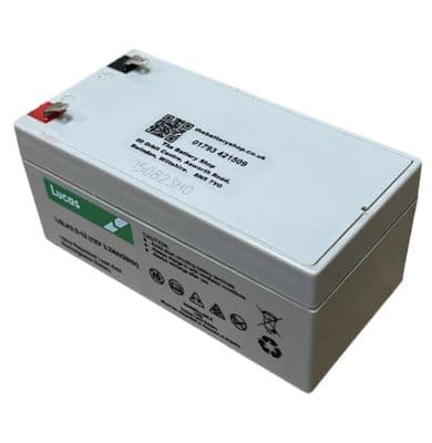 LSLA3.2-12 Lucas VRLA AGM Standby Battery 12v 3.2Ah