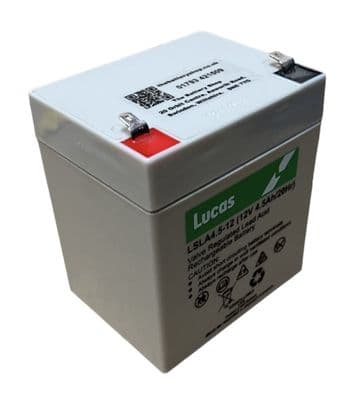 LSLA4.5-12-12 Lucas VRLA AGM Standby Battery 12v 4.5Ah