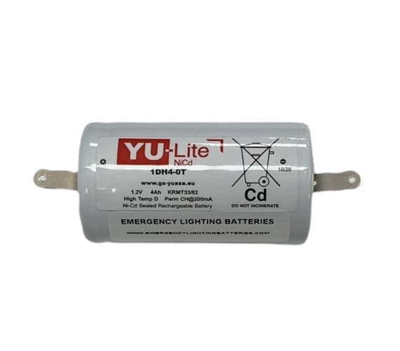 TBS 1DH4-0T Ni-Cd 1.2v 4.0Ah Emergency Lighting Battery