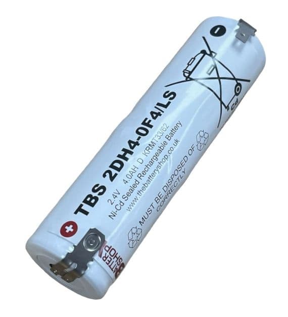 TBS 2DH4-0F4/LS Ni-Cd 2.4v 4.0Ah Emergency Lighting Battery Pack