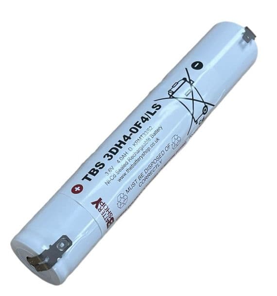 TBS 3DH4-0F4/LS Ni-Cd 3.6v 4.0Ah Emergency Lighting Battery Pack