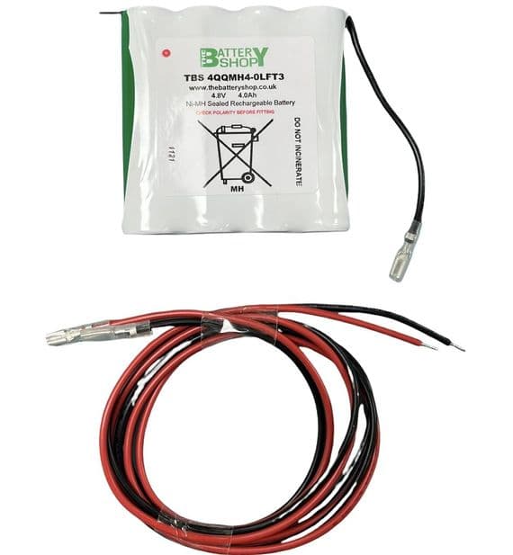 TBS-B914 Ni-Mh 4.8v 4.0Ah Emergency Lighting Battery Pack (with Lead set)