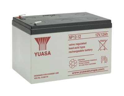 Yuasa NP12-12 VRLA Rechargeable Battery 12v 12Ah (F2)