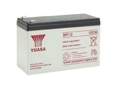 Yuasa NP7-12 VRLA Rechargeable Battery 12v 7Ah