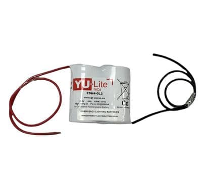 Yuasa YU-Lite Ni-Cd 2DH4-0L3 2.4v 4.0Ah Emergency Lighting Battery Pack