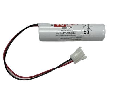 Yuasa YU-Lite Ni-Cd 2DH4-0LA4 2.4v 4.0Ah Emergency Lighting Battery Pack