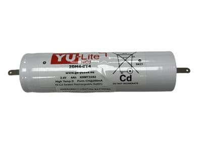 Yuasa YU-Lite Ni-Cd 2DH4-0T4 2.4v 4.0Ah Emergency Lighting Battery Pack