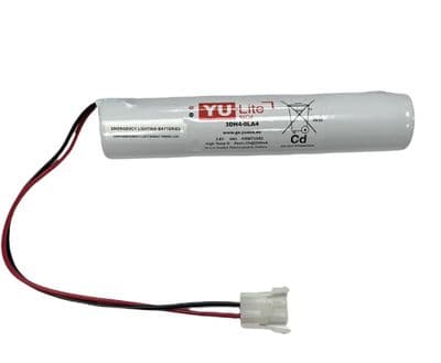 Yuasa YU-Lite Ni-Cd 3DH4-0LA4 3.6v 4.0Ah Emergency Lighting Battery Pack