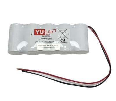 Yuasa YU-Lite Ni-Cd 5DH4-0L3 6.0v 4.0Ah Emergency Lighting Battery Pack