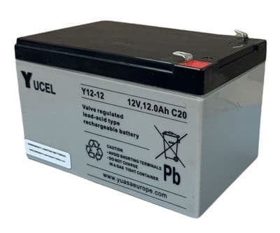 Yuasa Yucel Y12-12 VRLA Rechargeable Battery 12v 12Ah (F2)
