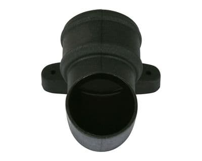 105mm Round Shoe with Lugs - Cast Iron Effect
