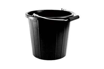 GRP Black Plastic Bucket