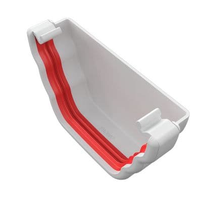Ogee Gutter Stopend - External