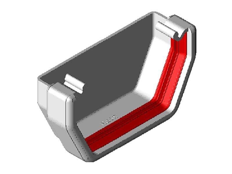 Square Gutter External Stopend