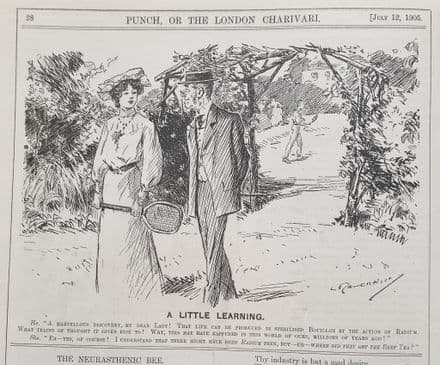"A Little Learning" Leonard Raven-Hill (Punch 1905 Jul 12th)