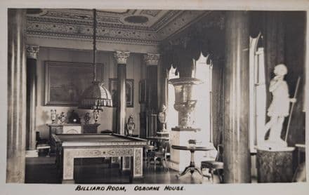 "Billiard Room - Osborne House" Postcard (Postally Un-used)
