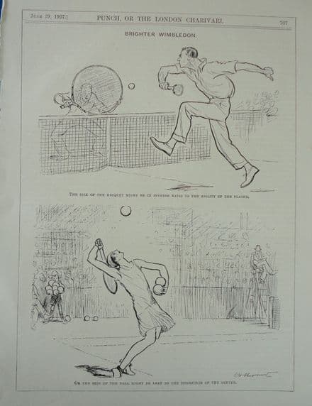 "Brighter Wimbledon" EH Shepard (Punch 1927 Jun 29th)