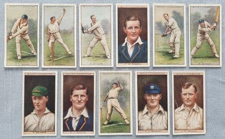 "Cricketers - 2nd Series" WD & HO Wills (1929, 11 of 50)