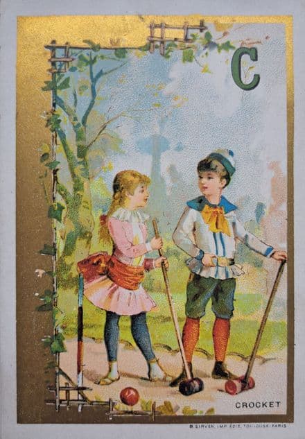 "Crocket" (Croquet) Card B Sirven