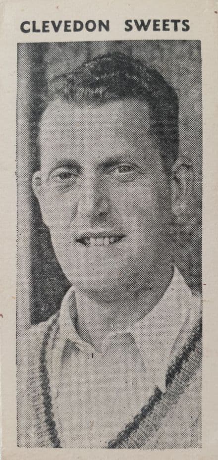 "Famous Cricketers" Clevedon (No 10 of 40, Cliff Gladwin)