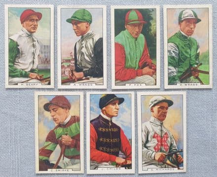 "Famous Jockeys", Gallaher (1936, 7 of 48) Mauve Back