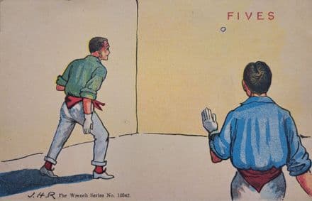 "Fives" Postcard (Un-used) The Wrench Series 10342