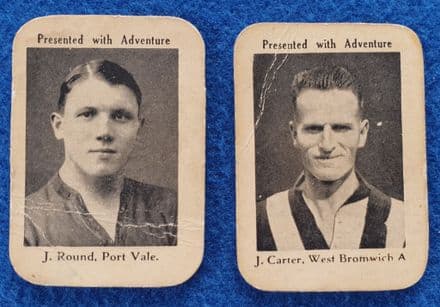 "Footballers", Adventure (1920s, 2 cards)