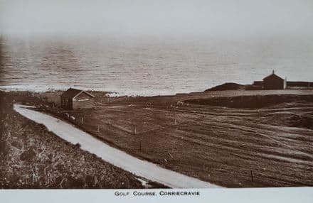 "Golf Course Corriecravie" Postcard (1937, Used)