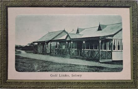 "Golf Links Selsey" Postcard (Used)
