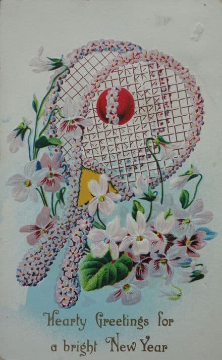 "Hearty Greetings" Card (Postally Used)