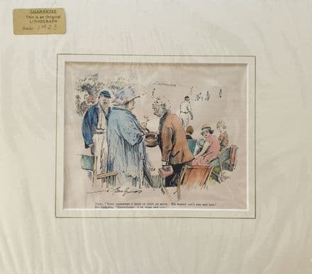 "Her Ladyship's Gardener" Coloured Punch Cartoon (1923)