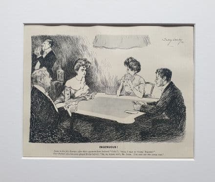 "INGENUOUS" Punch Bridge Cartoon (1904, Jul 20)