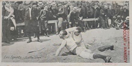 "Les Sports - Lutte Libre" Small Card (Wrestling) Emile Pecaud
