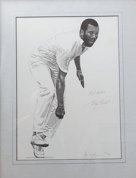 "Malcolm Marshall" by DJ Byrne (Signed Limited Edition Print)