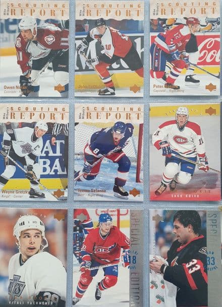 "NHL Hockey Players" by Upper Deck (1995, 67 cards)