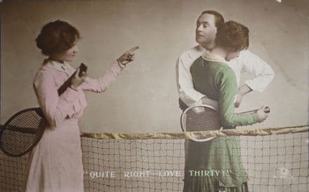 "Quite Right - Love Thirty" Card (Postally Used)
