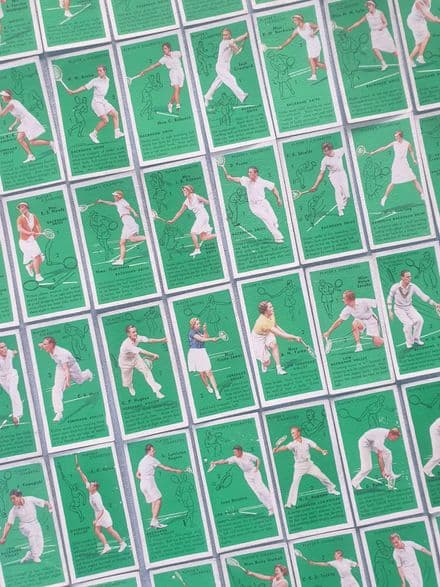 "Tennis" John Player Cigarette Cards (1936, 50 of 50)