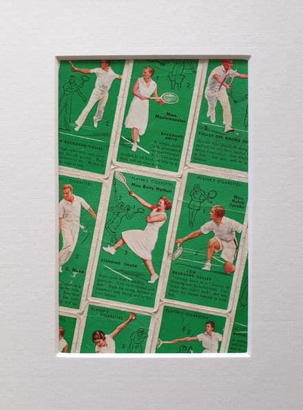 "Tennis" John Player Cigarette Cards Framed (1936)