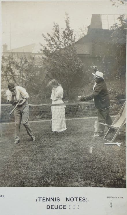 "Tennis Notes, Deuce" Card (Unused)