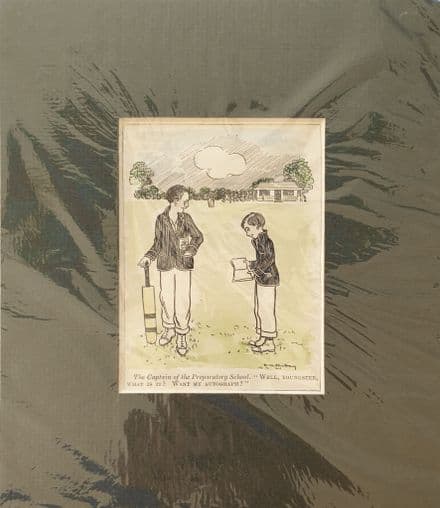 "The Autograph" Coloured Punch Cartoon