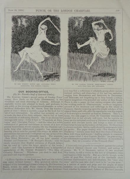 "The Camera Lies" Lewis Baumer Punch Cartoon (1923, Jun 20th)