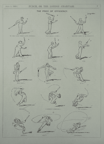 "The Price of Efficiency" Fougasse (Punch 1922 Jul 5th)