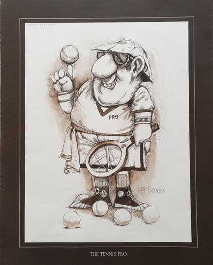 "The Tennis Pro" Gary Patterson Print