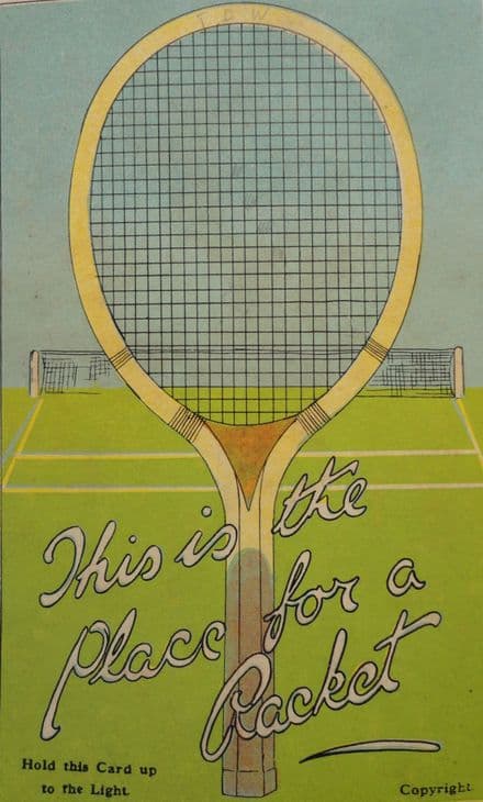 "This is the place for a Racket" Card (Unused)