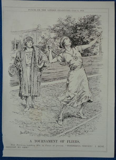 "Tournament of Fliers" Bernard Partridge Punch Cartoon  (1923 Jul 4th)