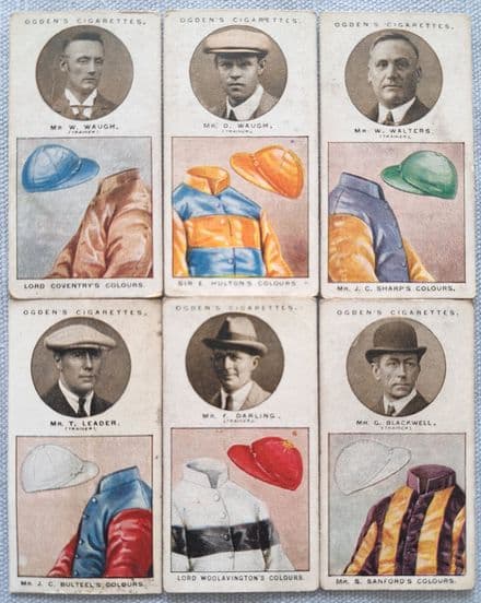 "Trainers and Owner's Colours" Ogdens (1925, 6 of 25) 1st Series