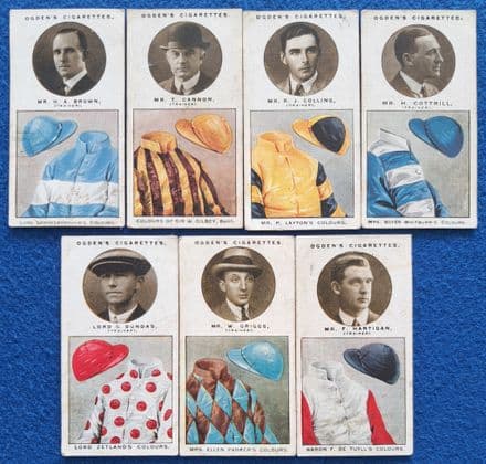 "Trainers and Owner's Colours" Ogdens (1926, 7 of 25) 2nd Series