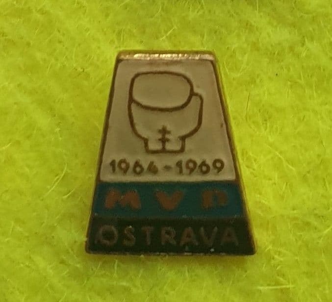 1964-1969 MVP Ostrava Boxing Stick Pin (Blue, White & Black)