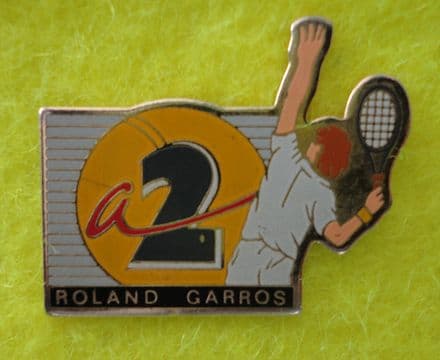 A2 Roland Garros Large Enamel Pin Badge